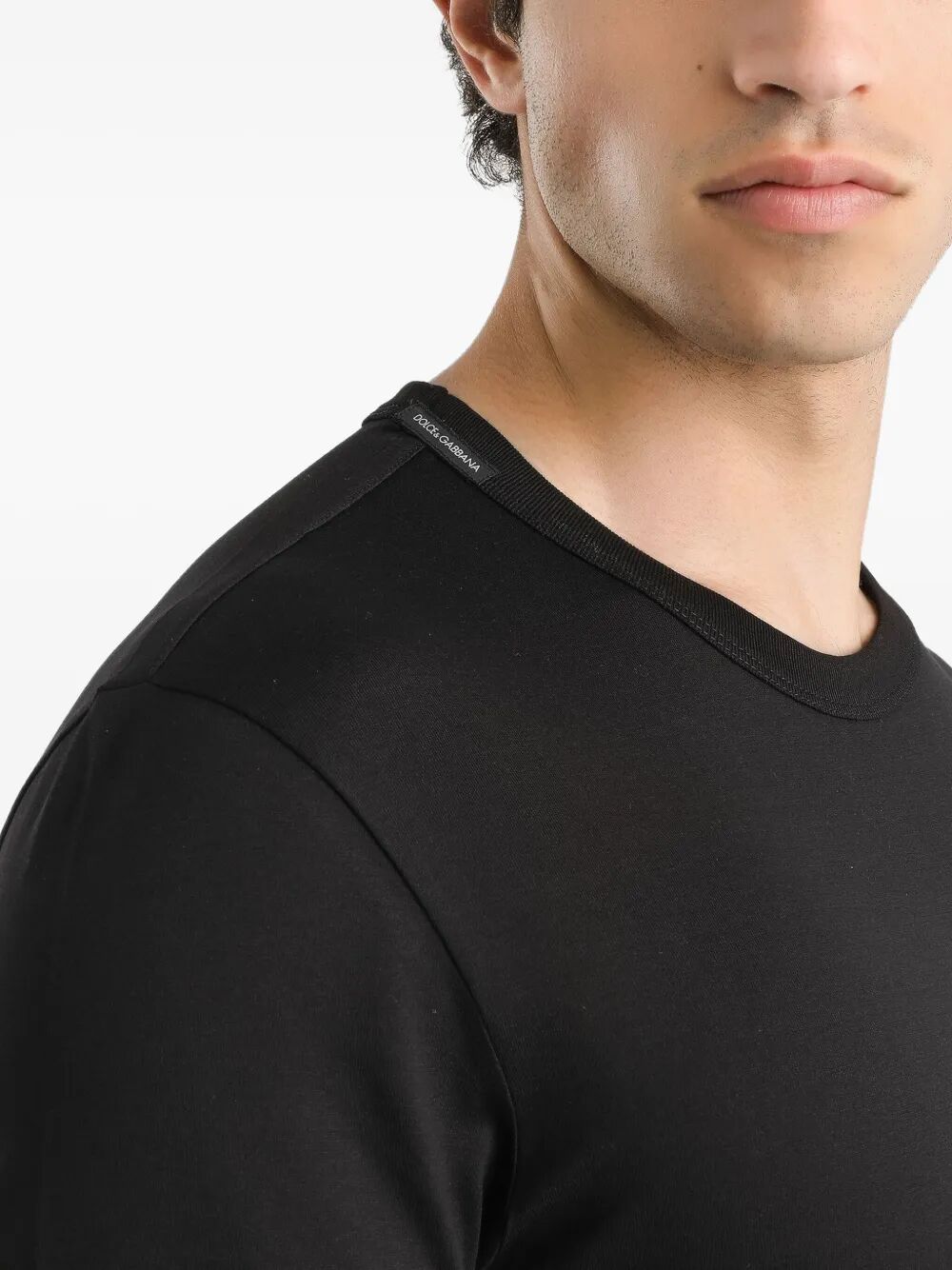 LOGO-PATCH COTTON T-SHIRT