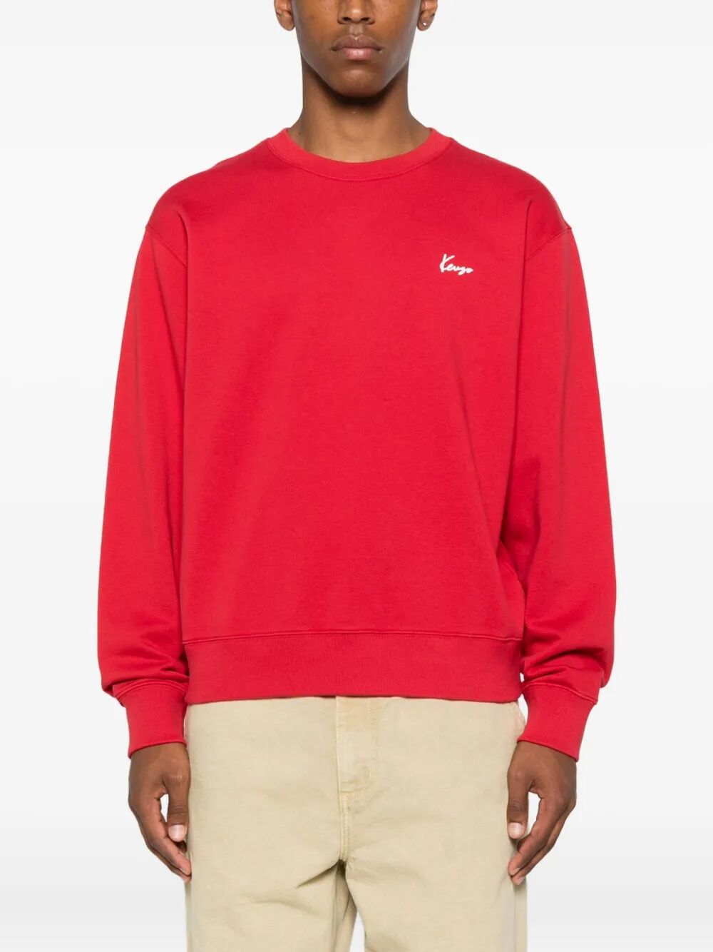 GOTS ARCHIVE BOUQUET PRINT CREW-NECK SWEATSHIRT