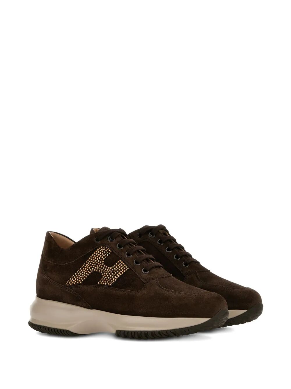 INTERACTIVE SUEDE SNEAKERS WITH STRASS