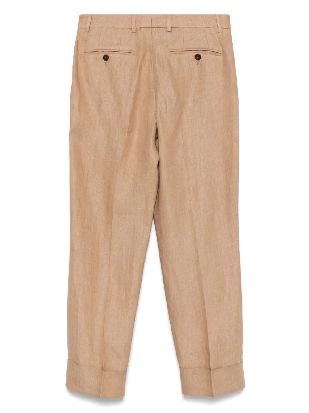 REGULAR FIT LINEN TROUSERS