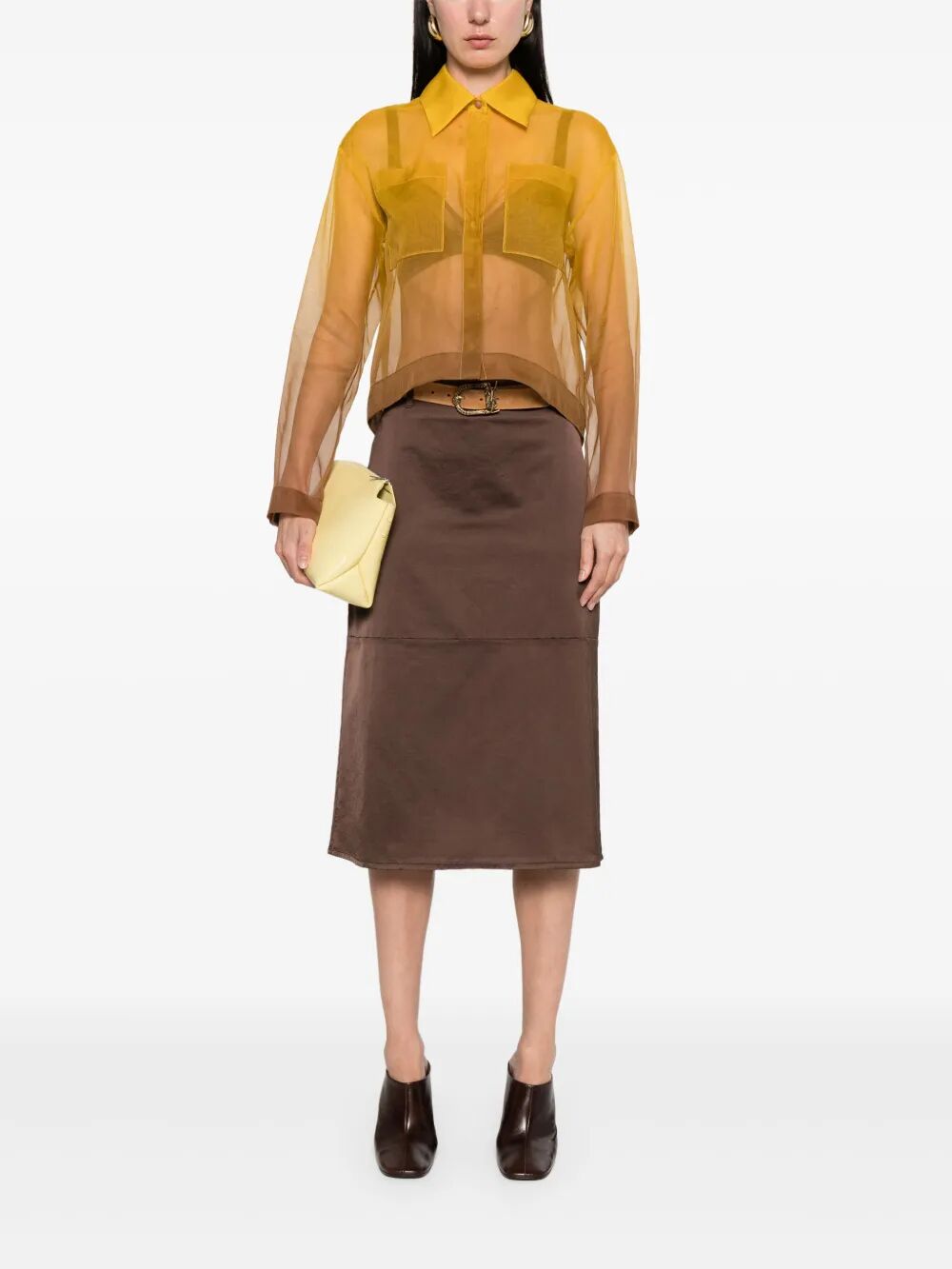 PIPER ZIP-UP MIDI SKIRT