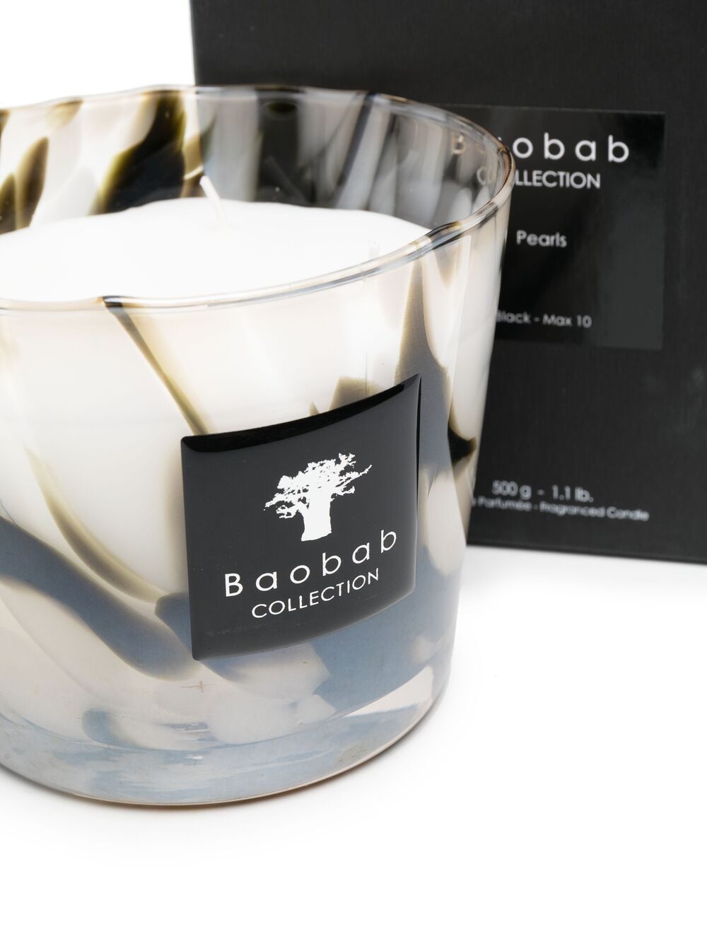 PEARLS BLACK MAX 10 CANDLE