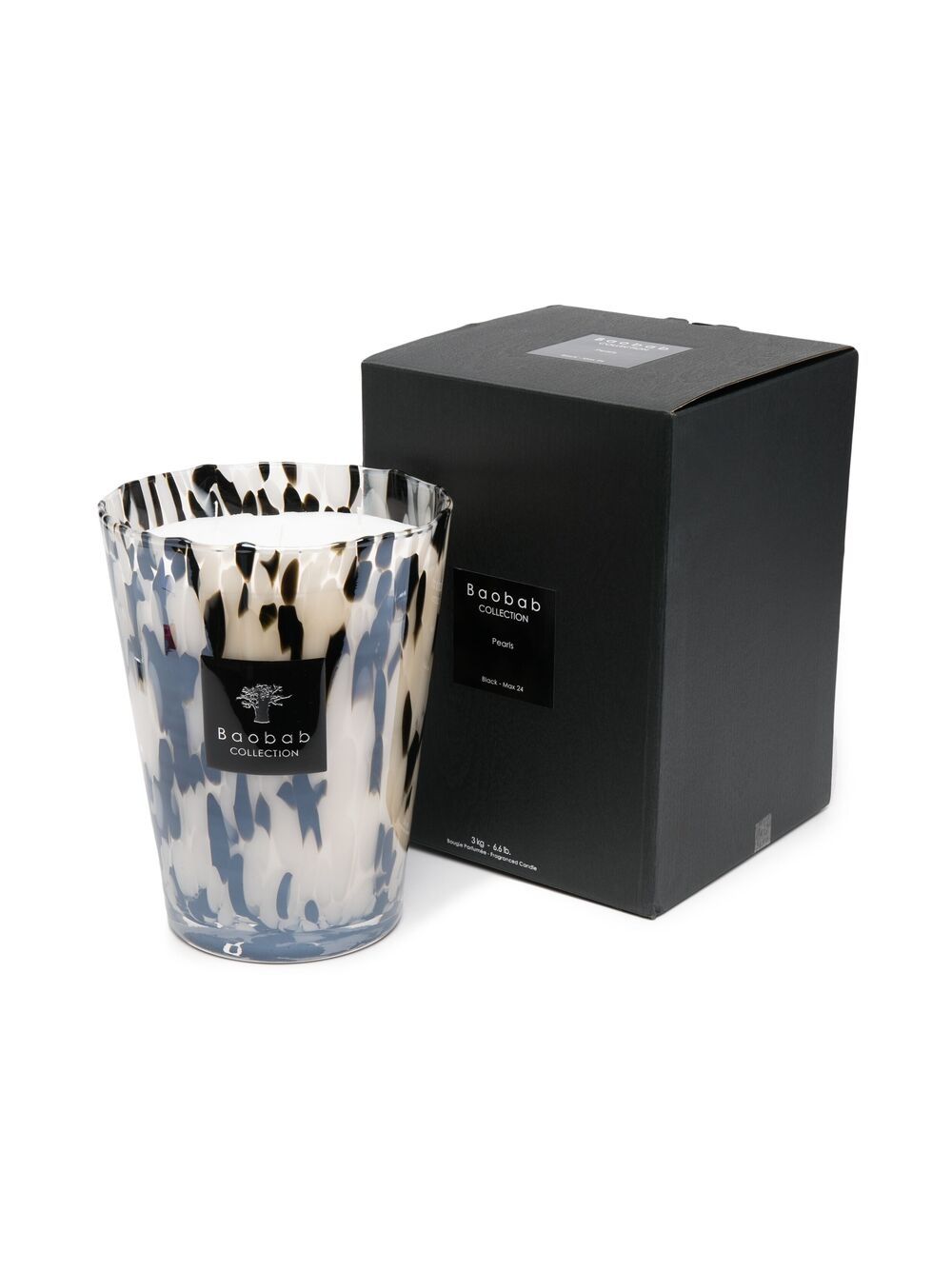 PEARLS BLACK MAX 24 CANDLE