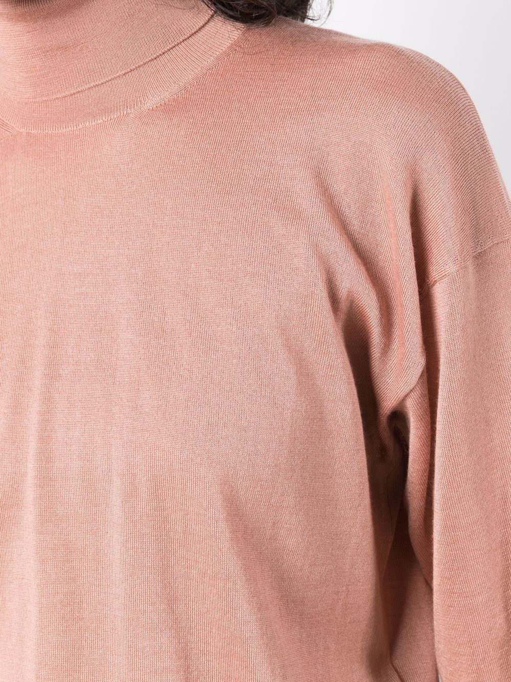 SILK BLEND TURTLENECK SWEATER