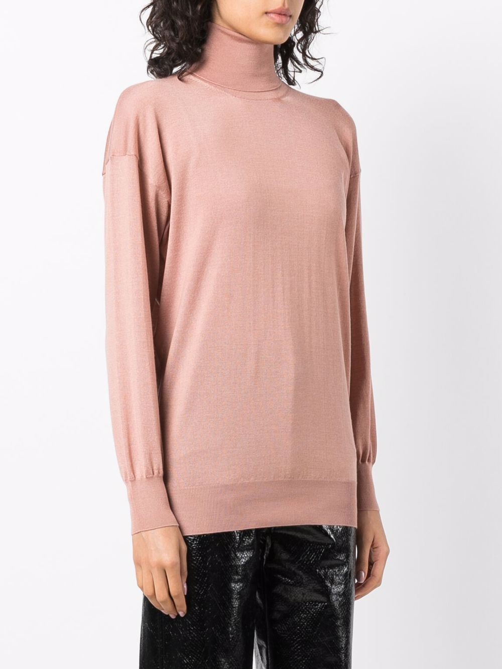 SILK BLEND TURTLENECK SWEATER