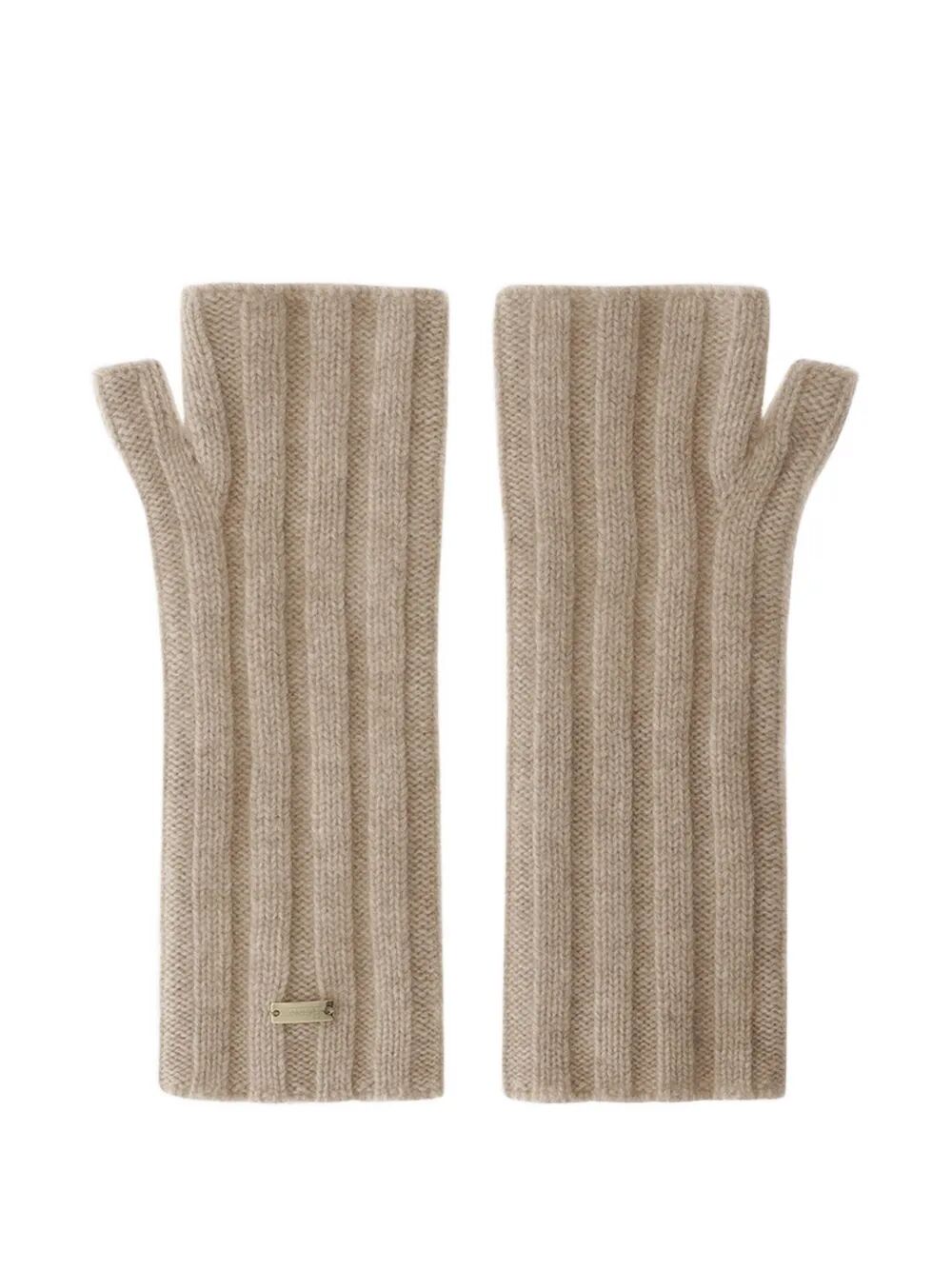 CASHMERE RIBBED MUFFS