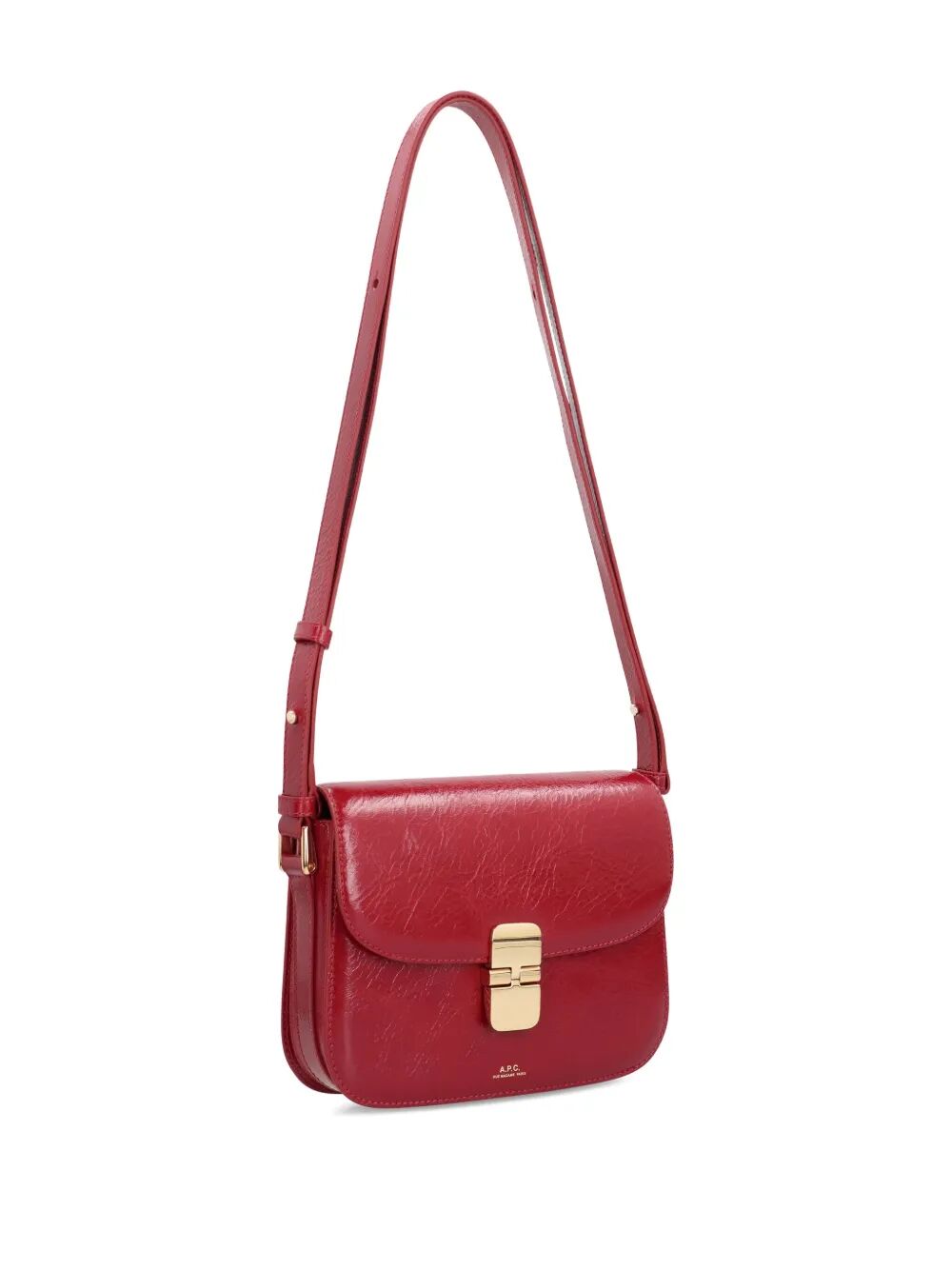 GRACE SMALL BAG IN CRINKLED LEATHER