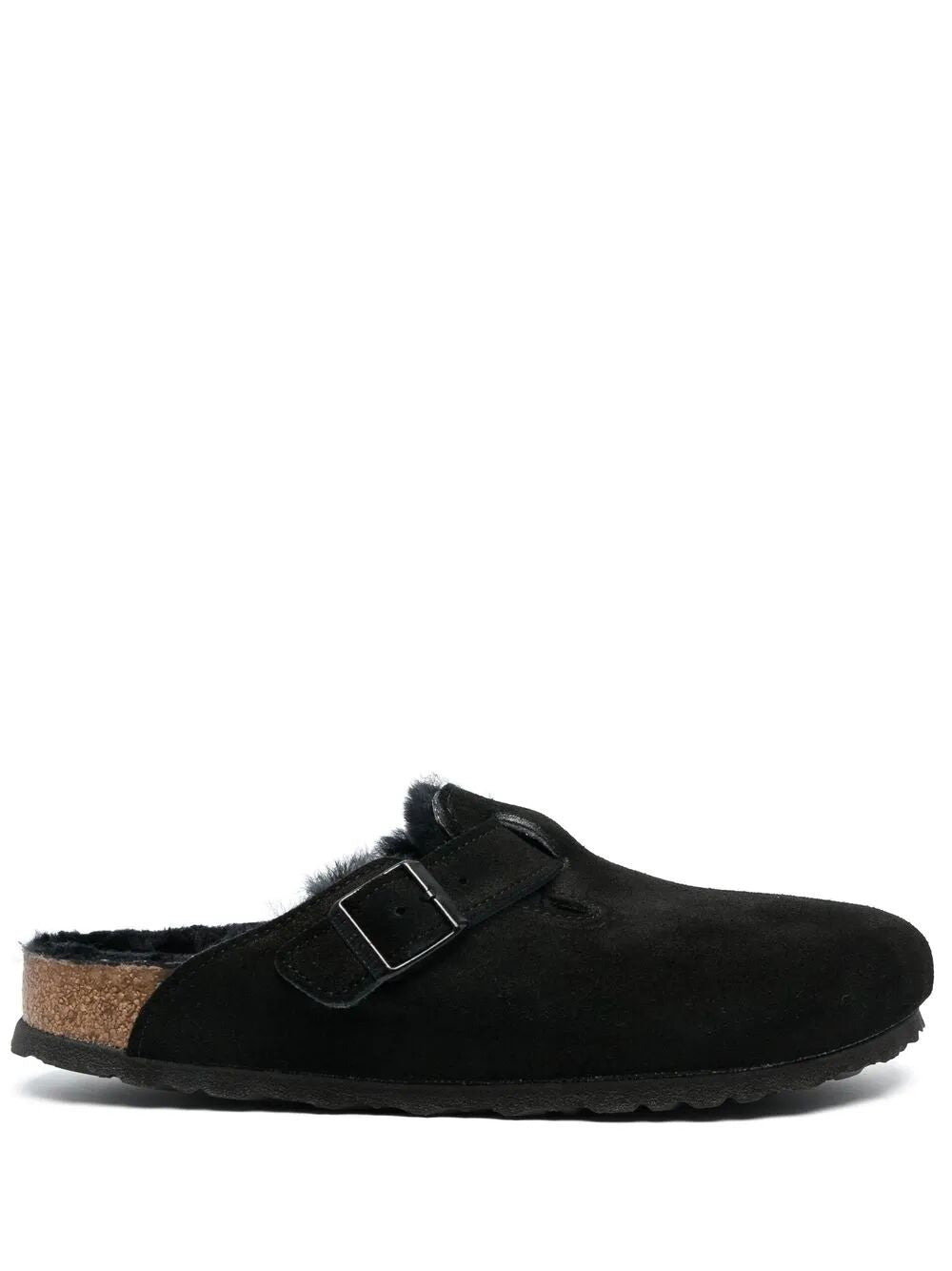 ARIZONA UNISEX SUEDE MULE WITH SHEARLING LINING