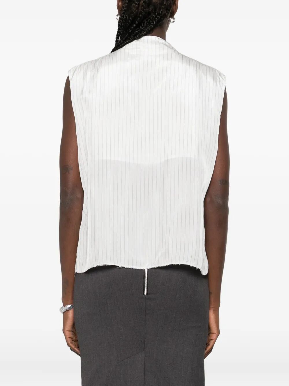 SLEEVELESS BLOUSE WITH ZIP