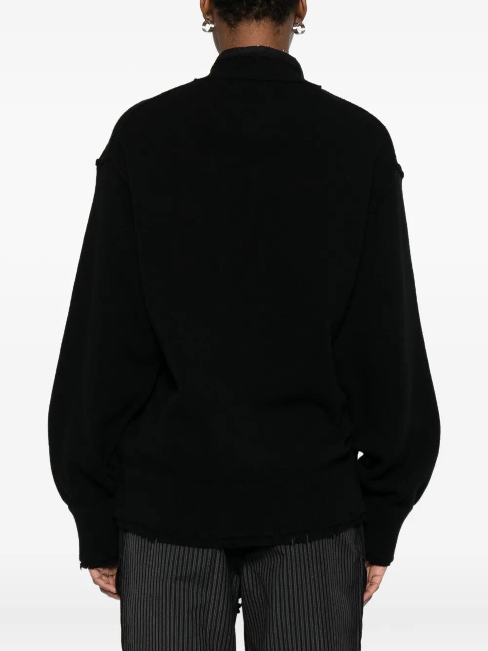 CORSET DISTRESSED CARDIGAN