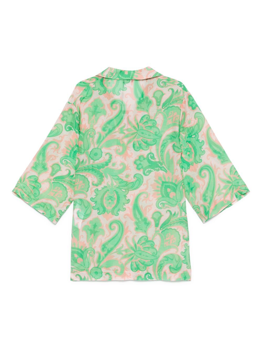 PAISLEY-PRINT BEACH COVER-UP