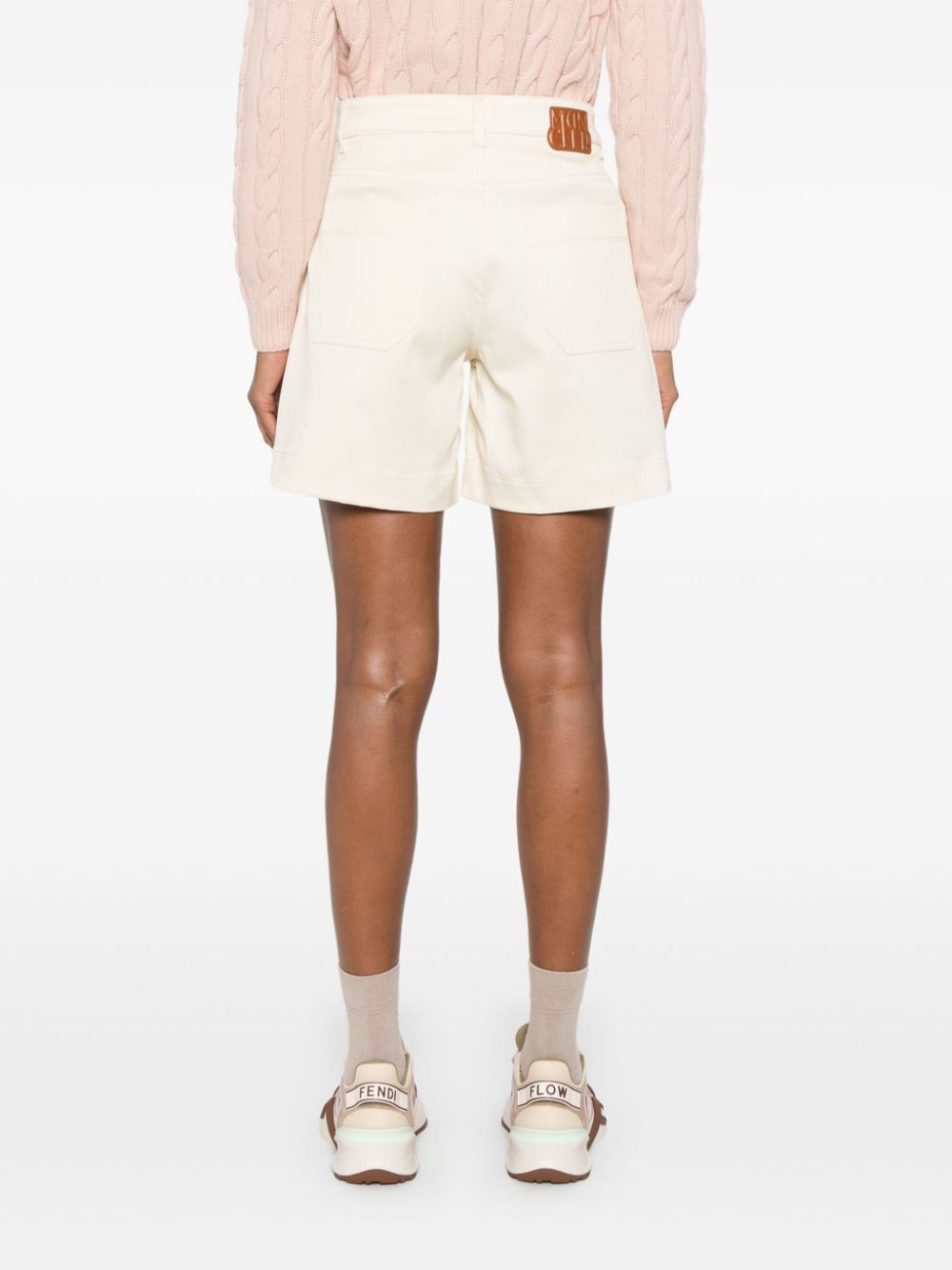 COTTON GABARDINE BERMUDA SHORTS