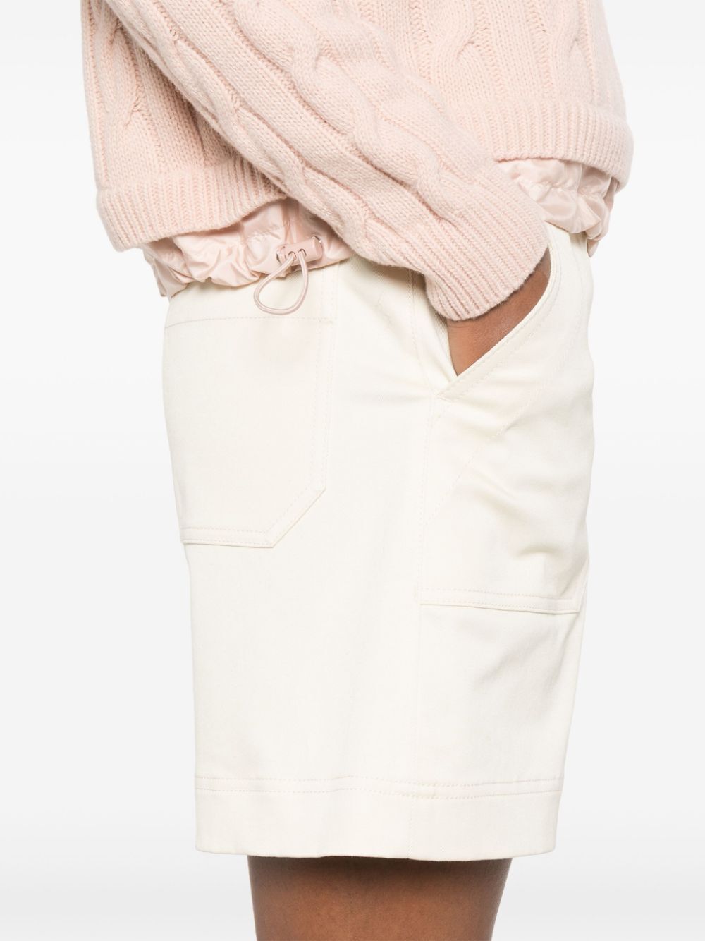COTTON GABARDINE BERMUDA SHORTS