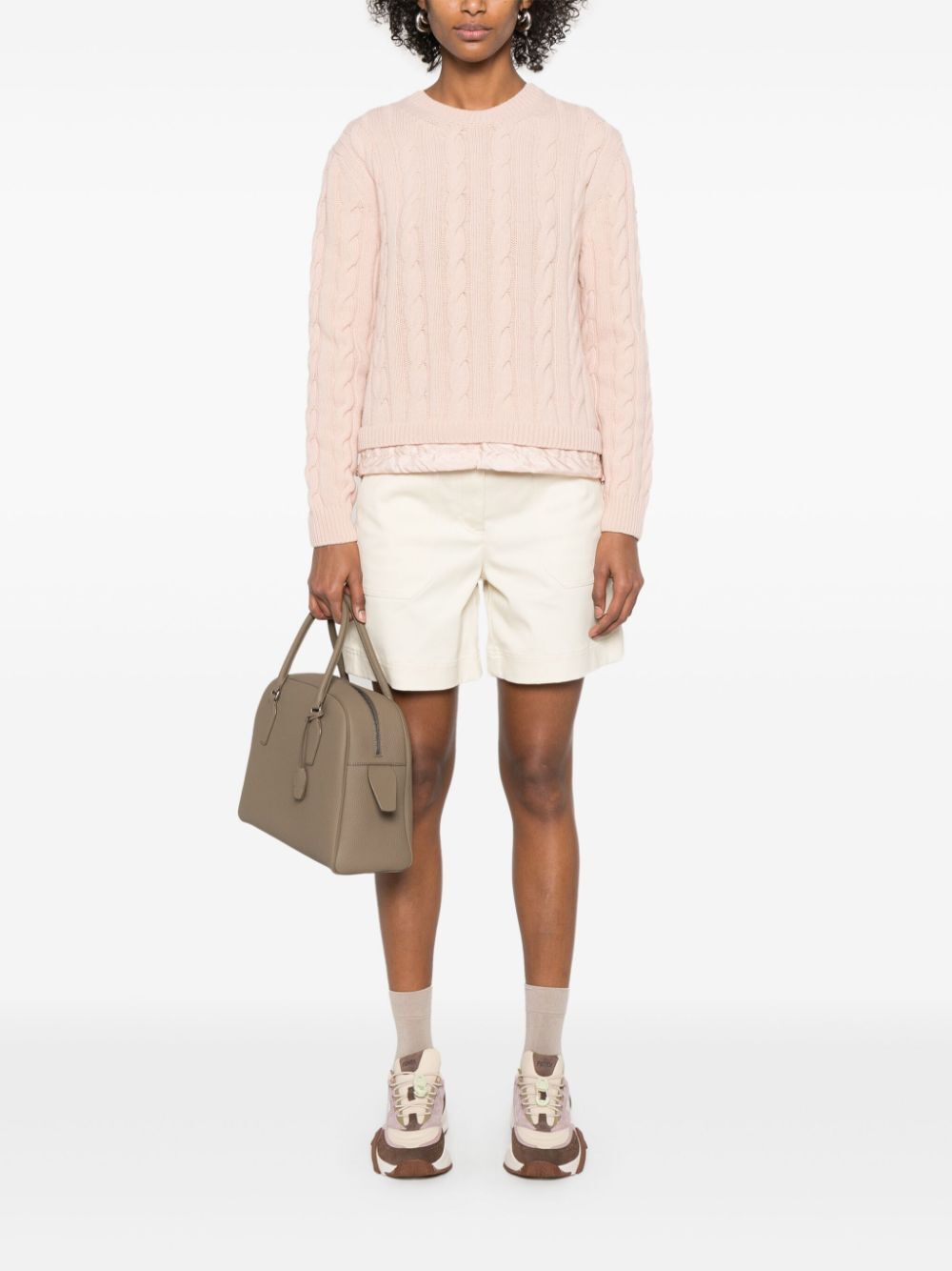 COTTON GABARDINE BERMUDA SHORTS