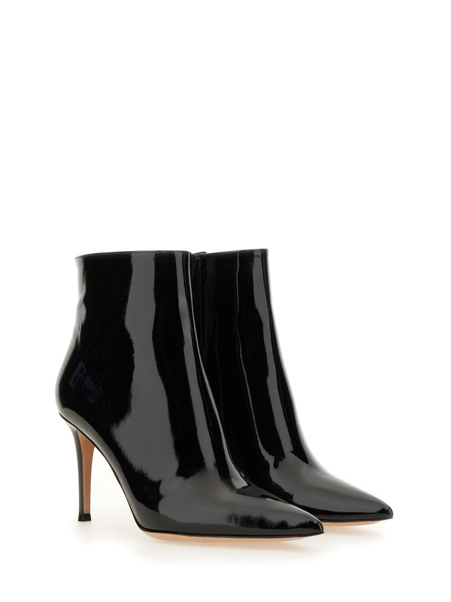PATENT LEATHER ANKLE BOOT