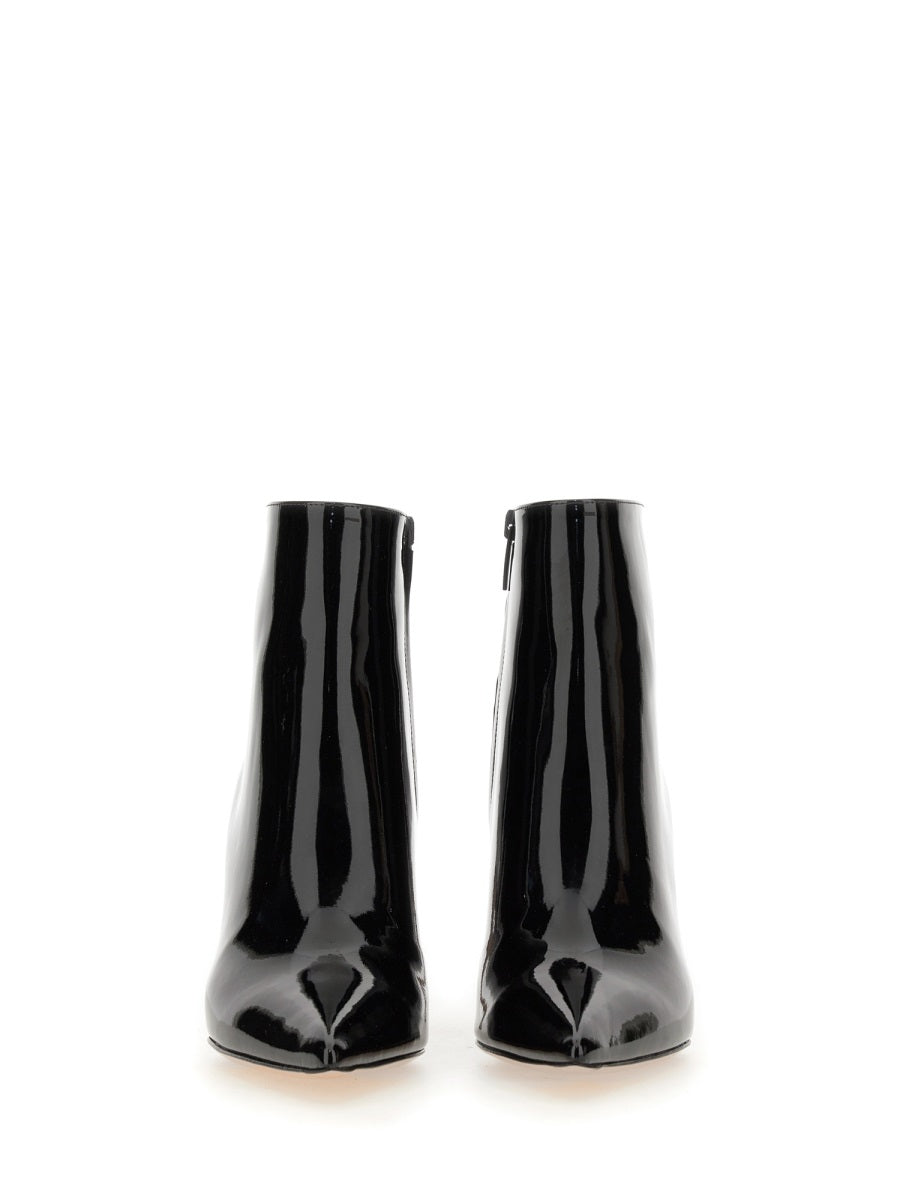 PATENT LEATHER ANKLE BOOT