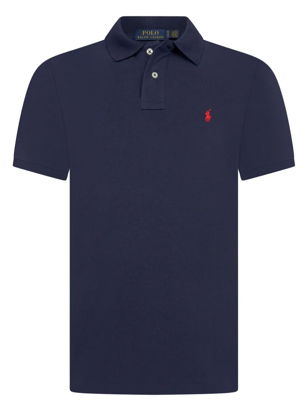 SLIM FIT COTTON MESH POLO SHIRT