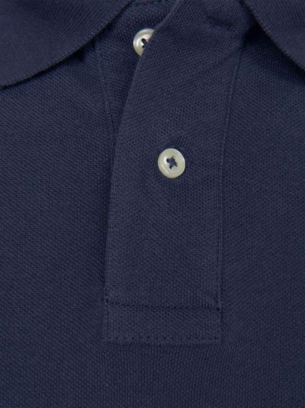 SLIM FIT COTTON MESH POLO SHIRT