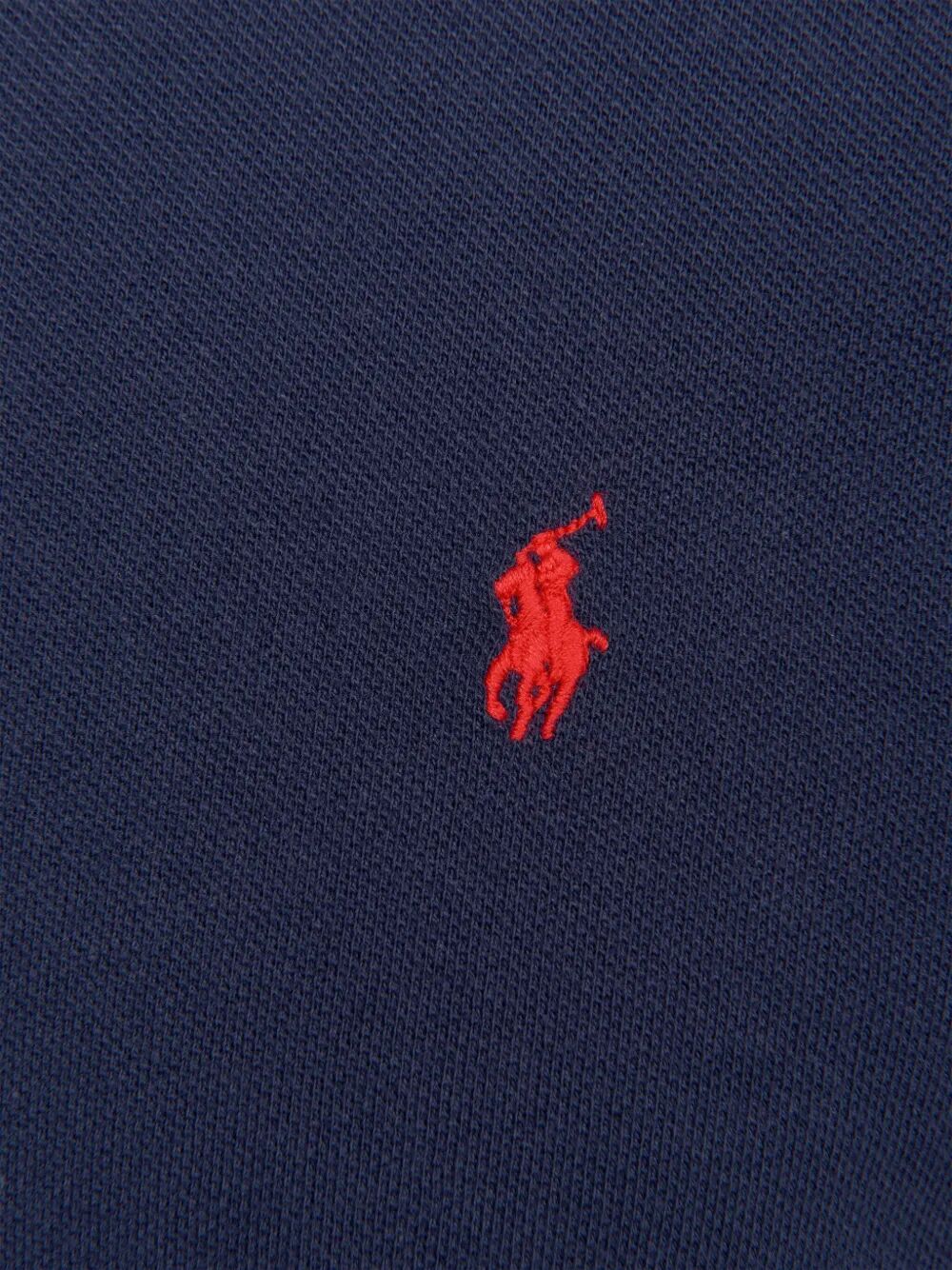 SLIM FIT COTTON MESH POLO SHIRT