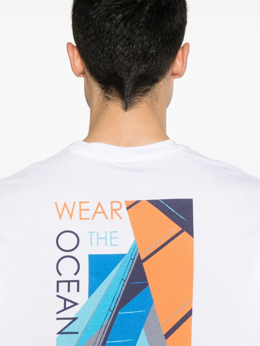 OCEAN PRINT COTTON T-SHIRT