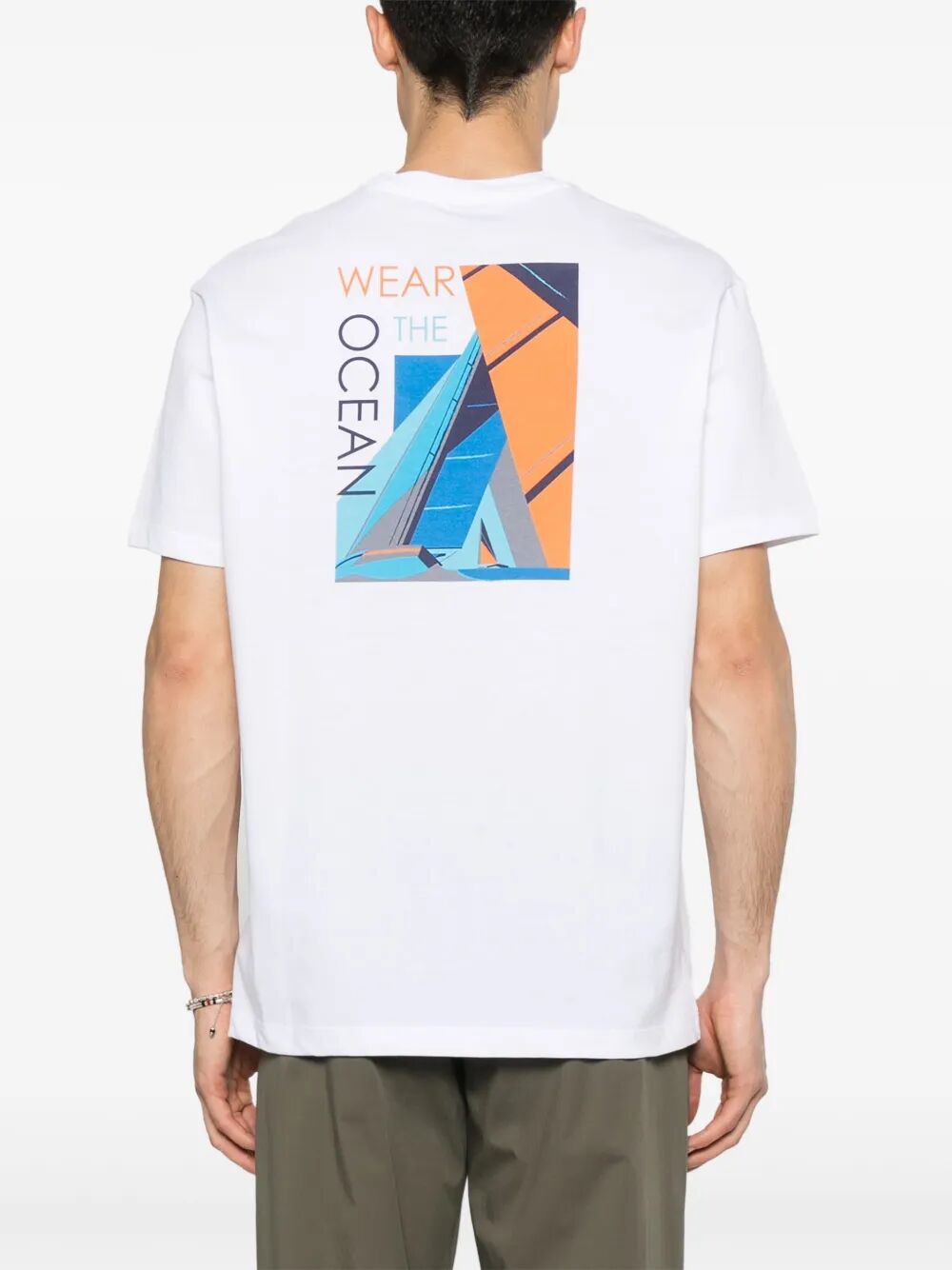 OCEAN PRINT COTTON T-SHIRT