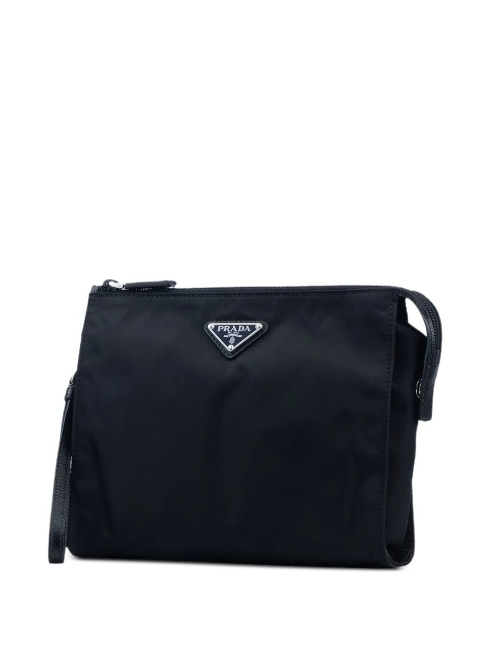 RE-NYLON AND SAFFIANO LEATHER NECESSAIRE