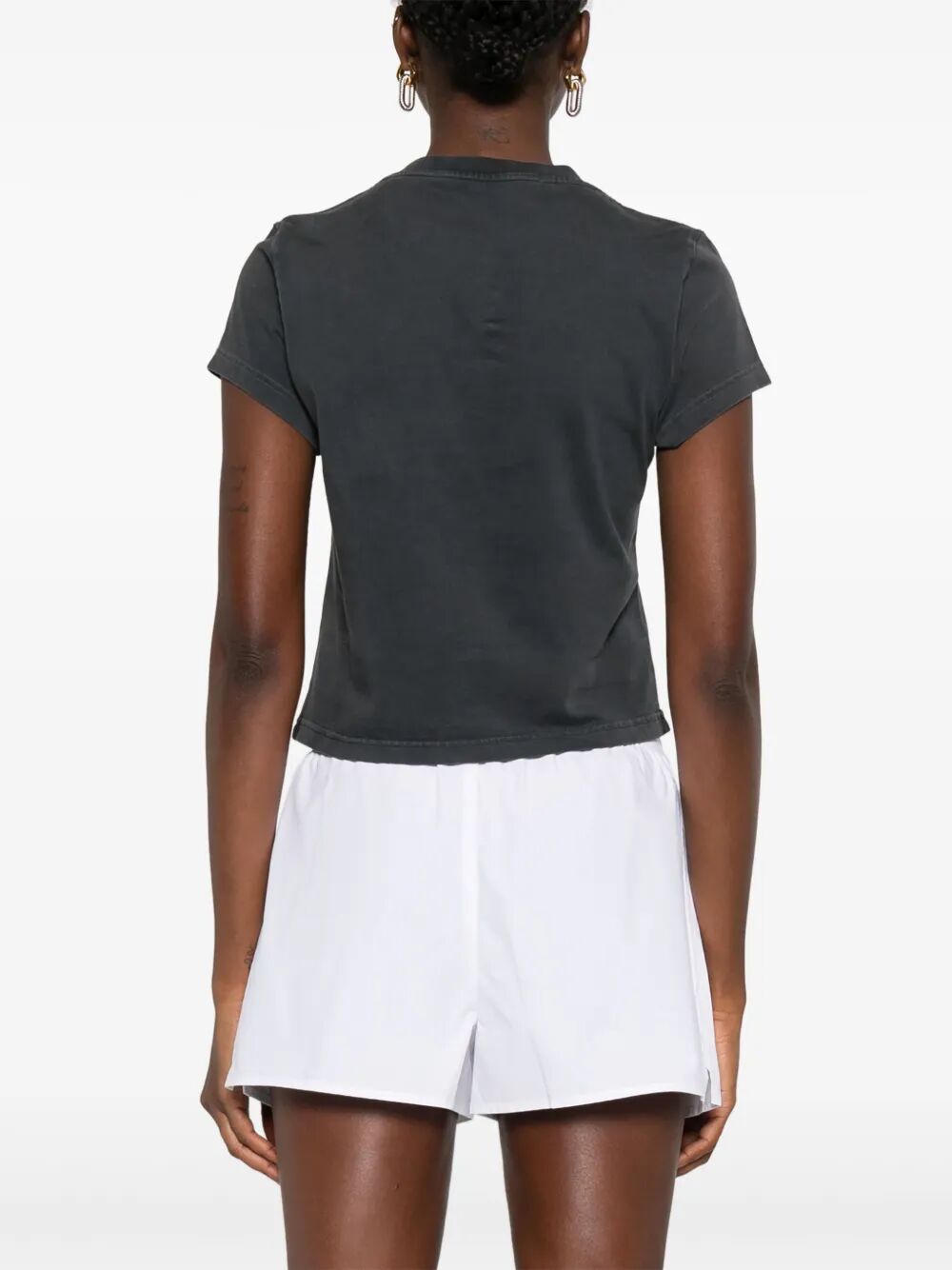 COTTON SHRUNKEN LOGO T-SHIRT