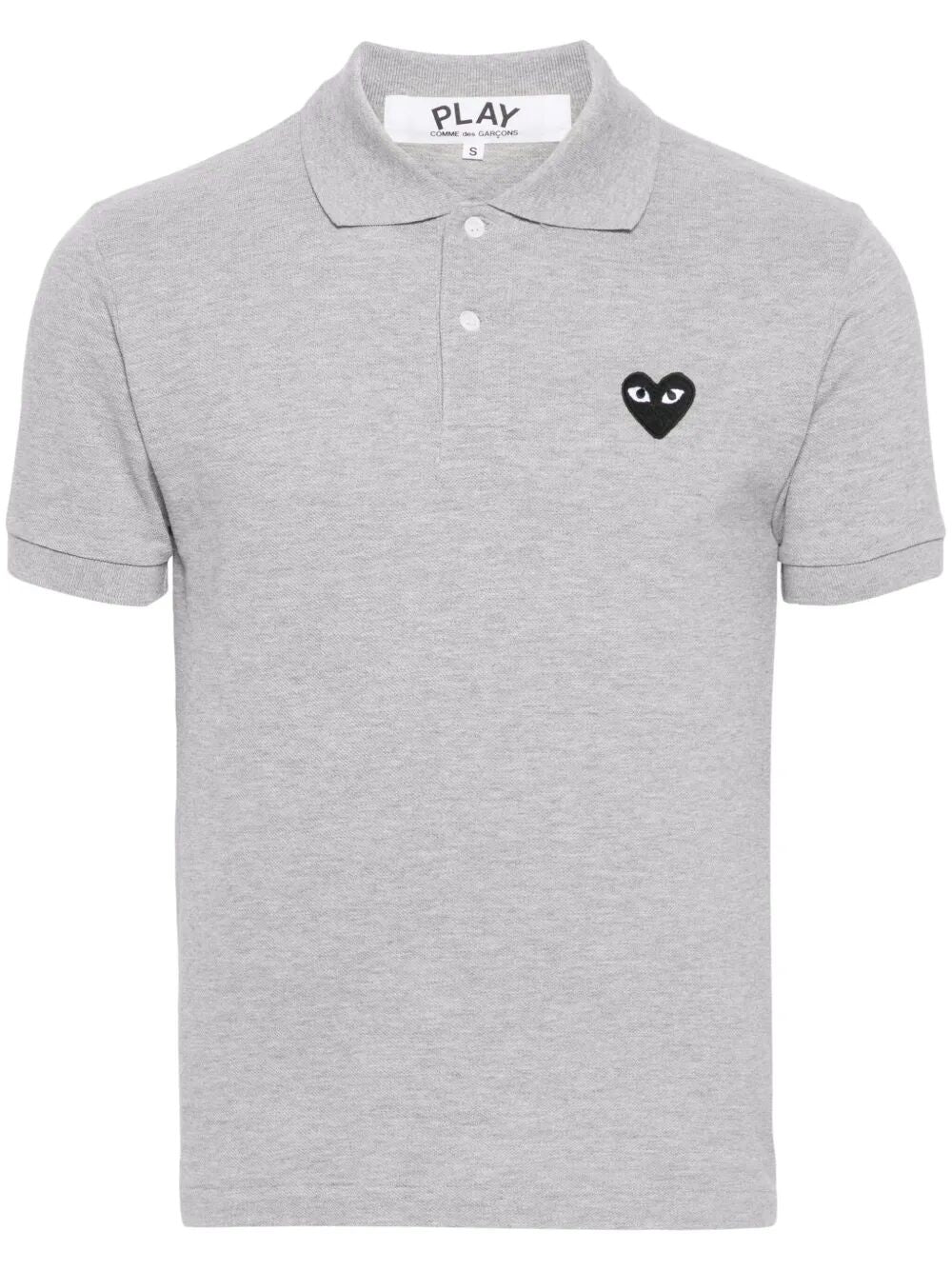 BLACK HEART COTTON POLO SHIRT