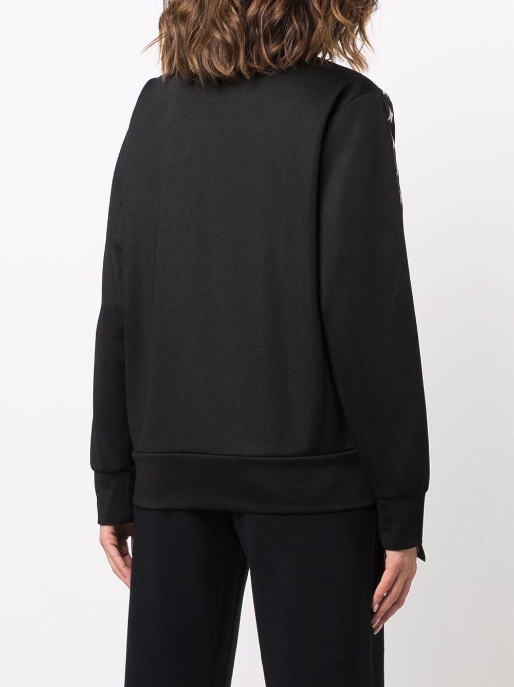 ZIPPED SWEATSHIRT WITH GROSGRAIN STRIP AND STARS