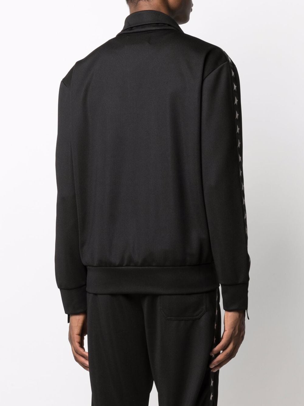 ZIPPED SWEATSHIRT WITH WHITE STARS