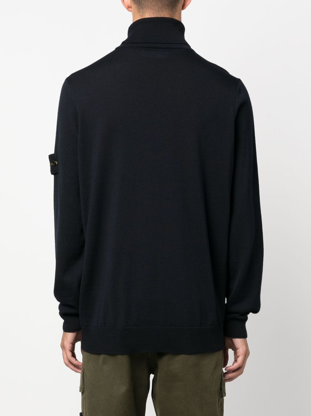 ROLL-NECK FINE KNIT WOOL JUMPER