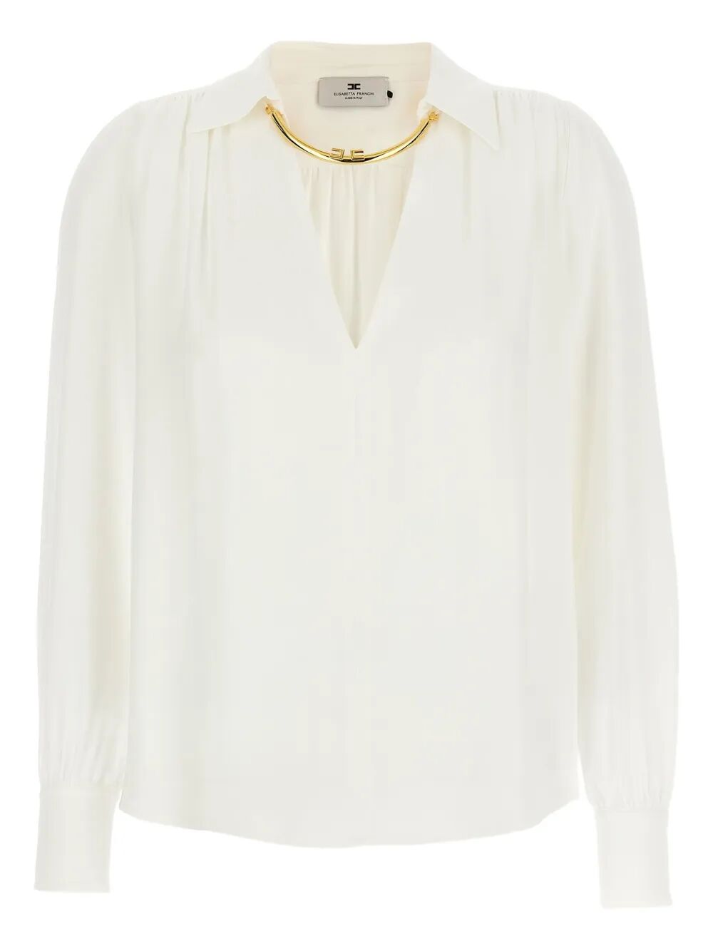 BLOUSE IN GEORGETTE FABRIC WITH JEWEL DETAIL