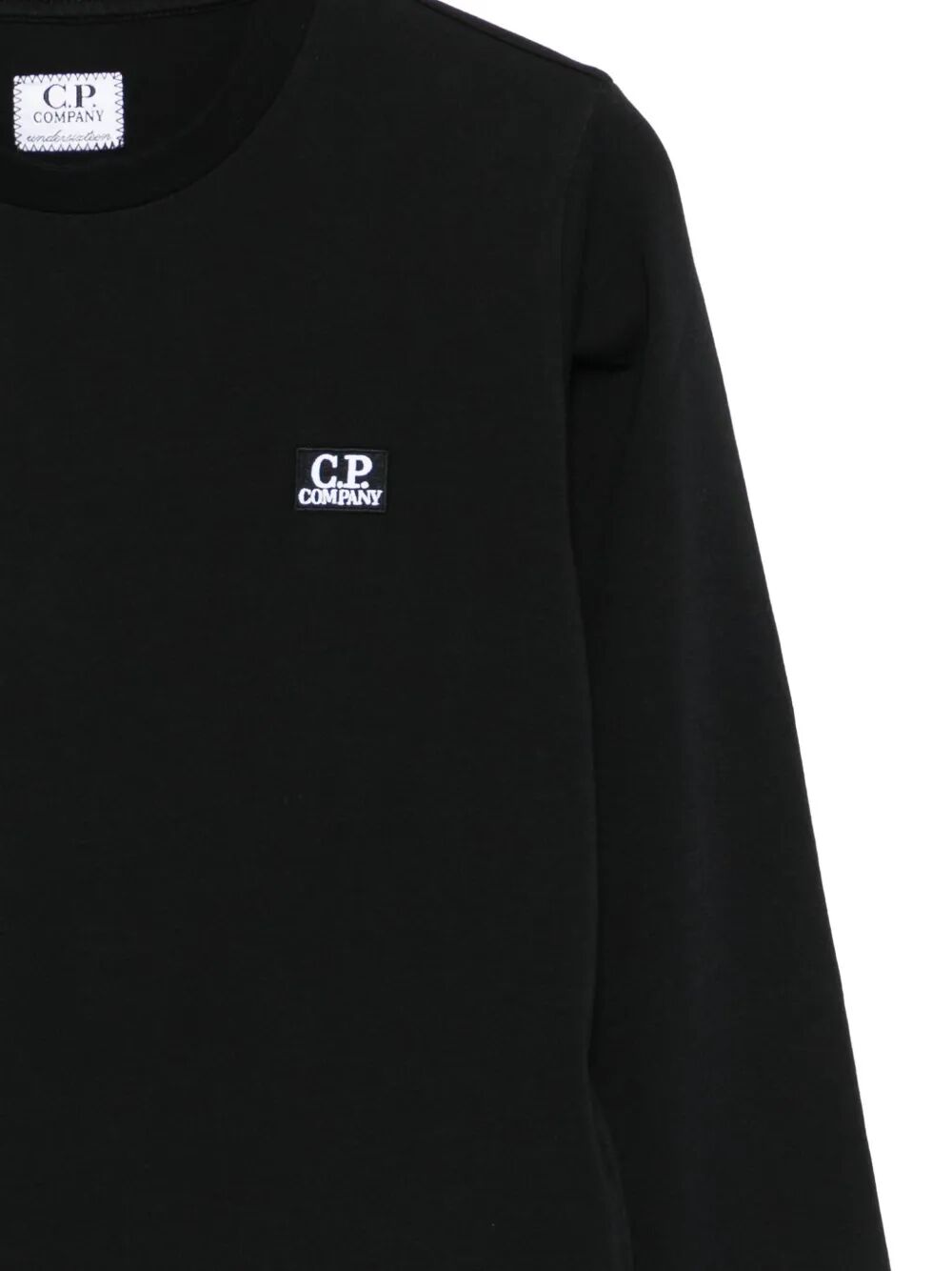 LOGO-PATCH LONG-SLEEVE COTTON SWEATSHIRT