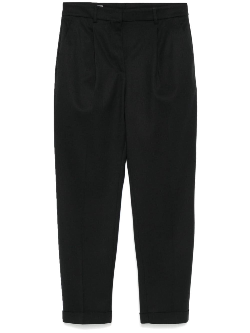 PANTALONI AFFUSOLATI IN MISTO LANA