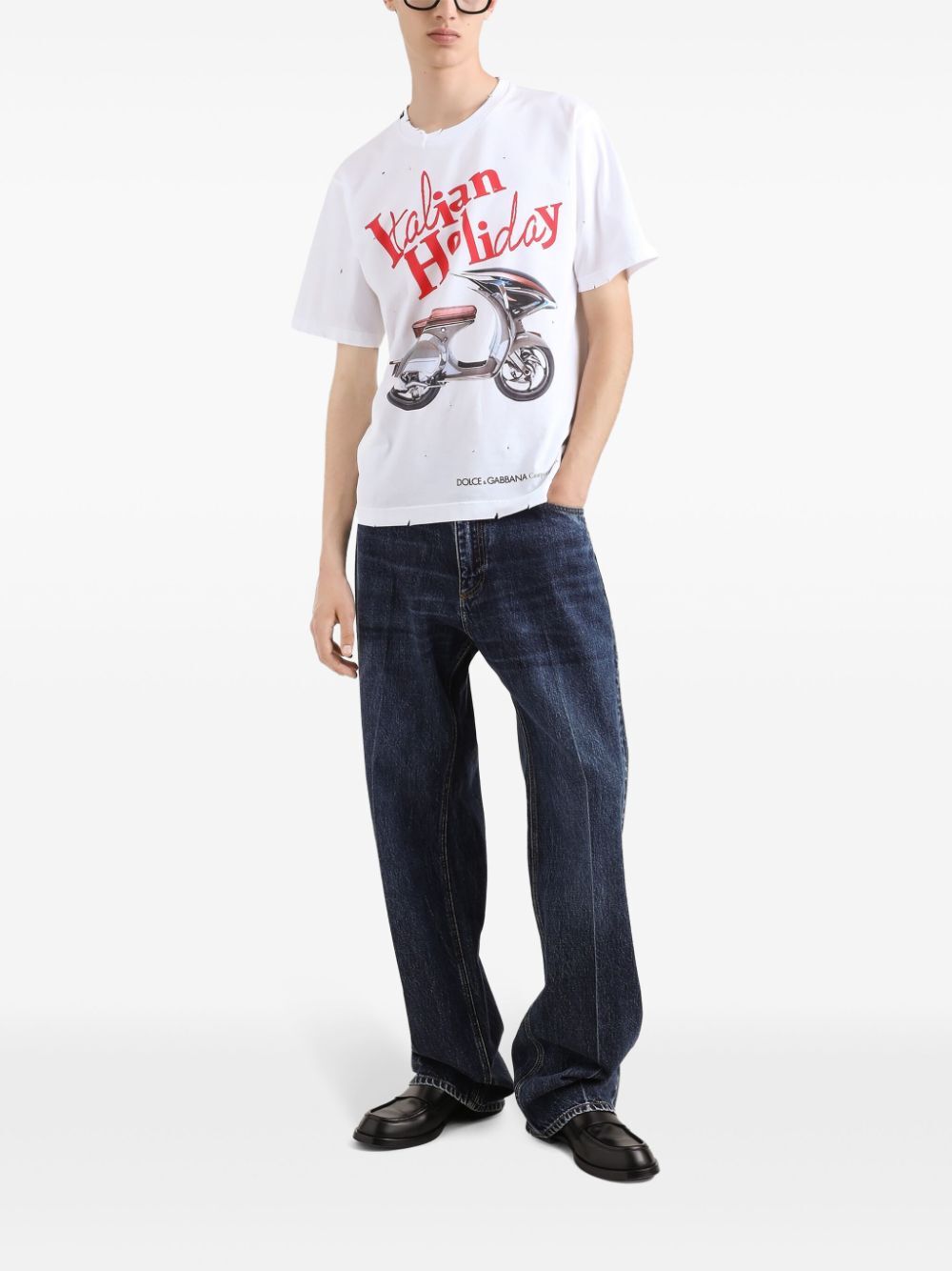 VESPA PRINT COTTON T-SHIRT