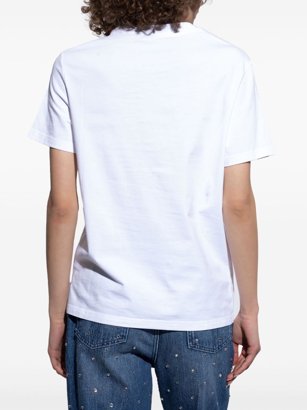 FRINGED LOGO T-SHIRT