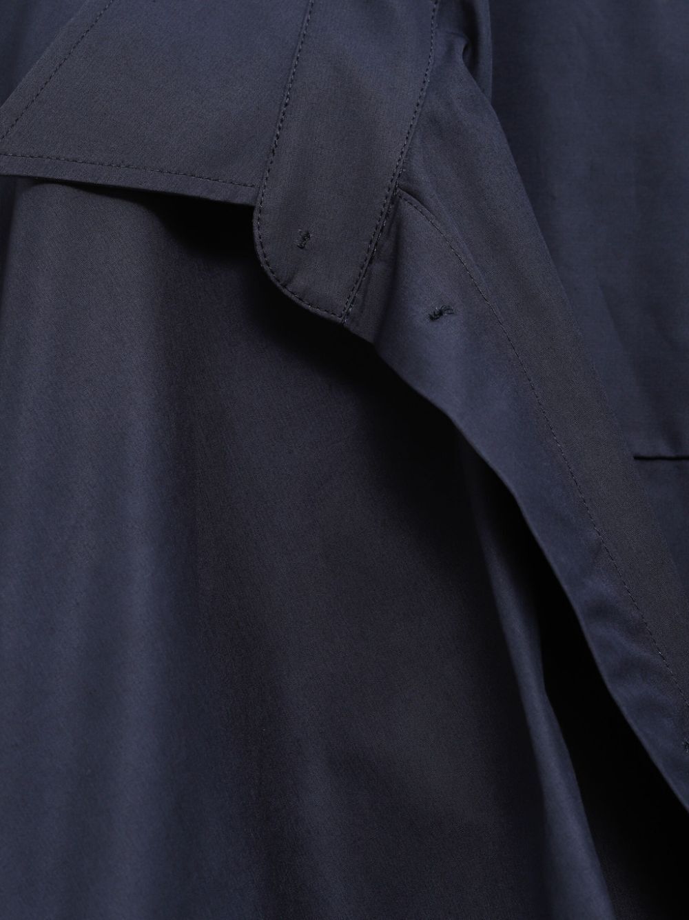 ELASTICATED WAISTBAND COTTON SHIRT MINI DRESS