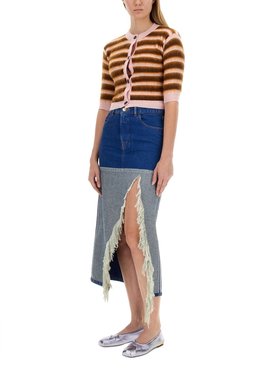 CARDIGAN WITH STRIPE PATTERN