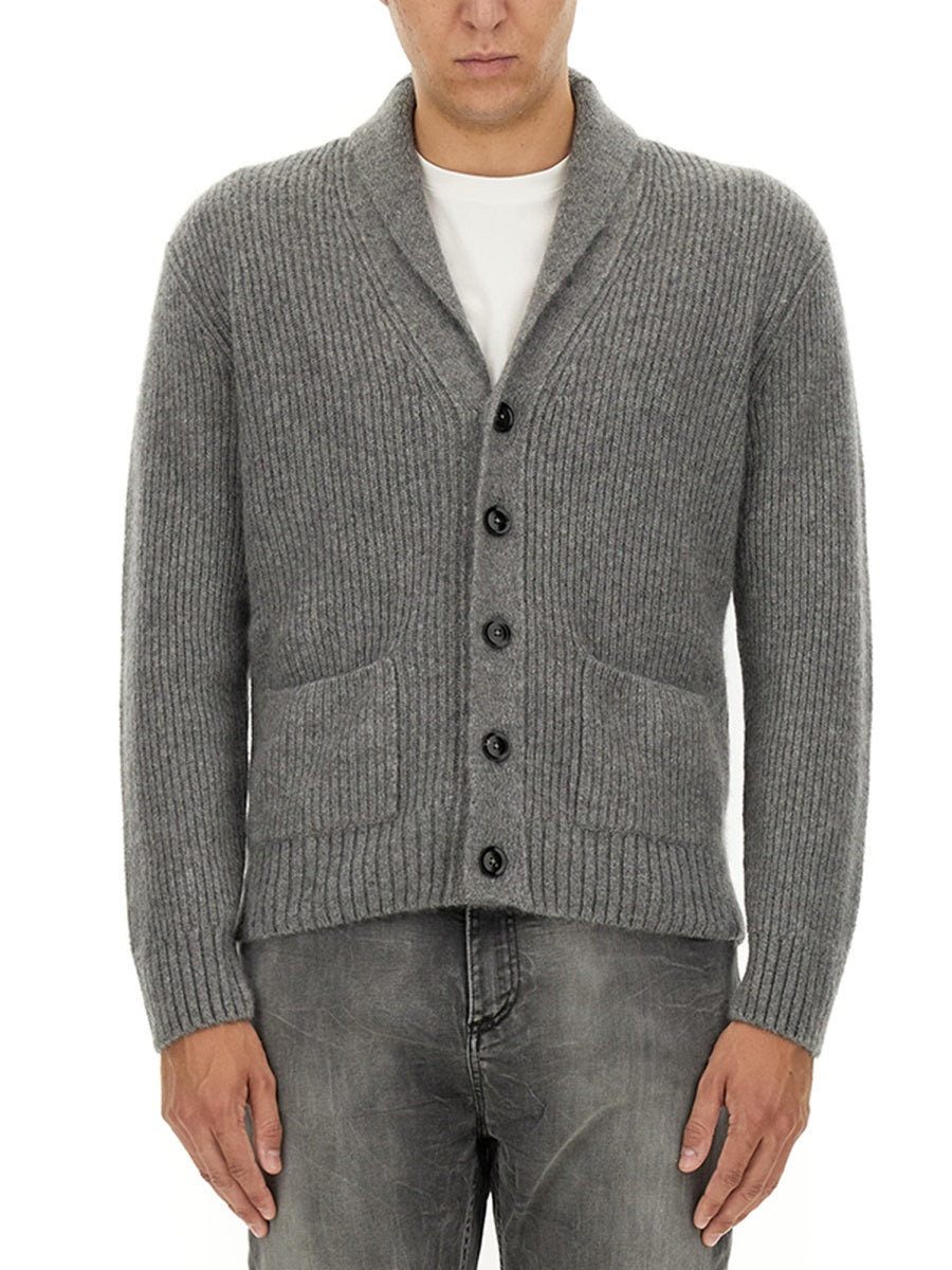CASHMERE AND SILK CARDIGAN
