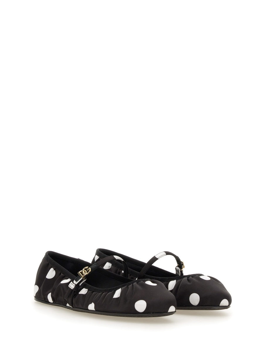 PRINTED SATIN BALLERINA