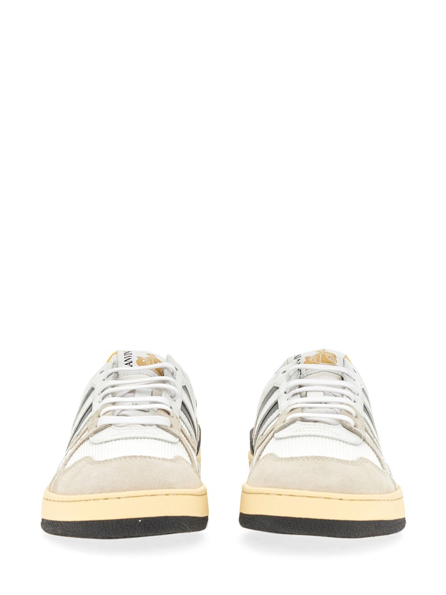 MESH, SUEDE AND NAPPA LEATHER SNEAKER