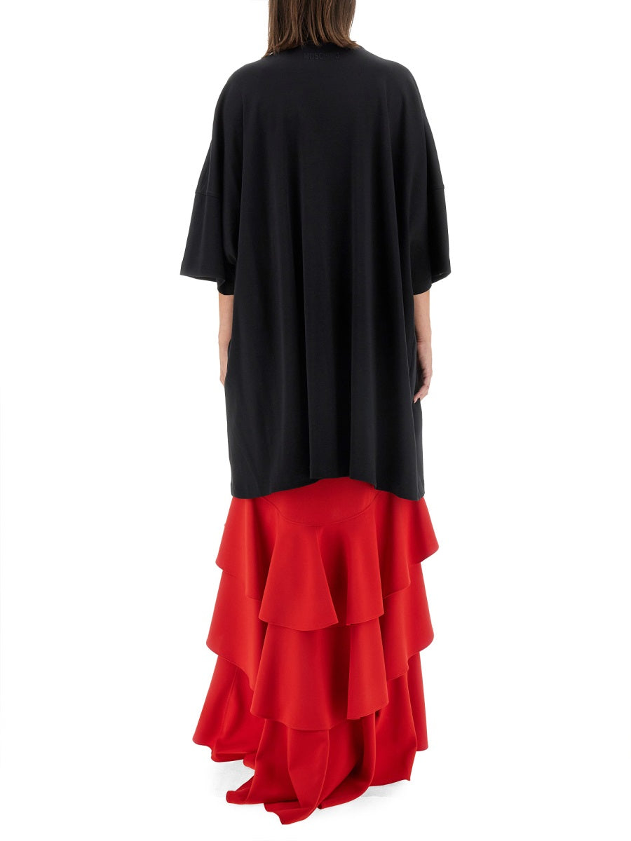 PEACE & PEARLS COTTON INTERLOCK DRESS
