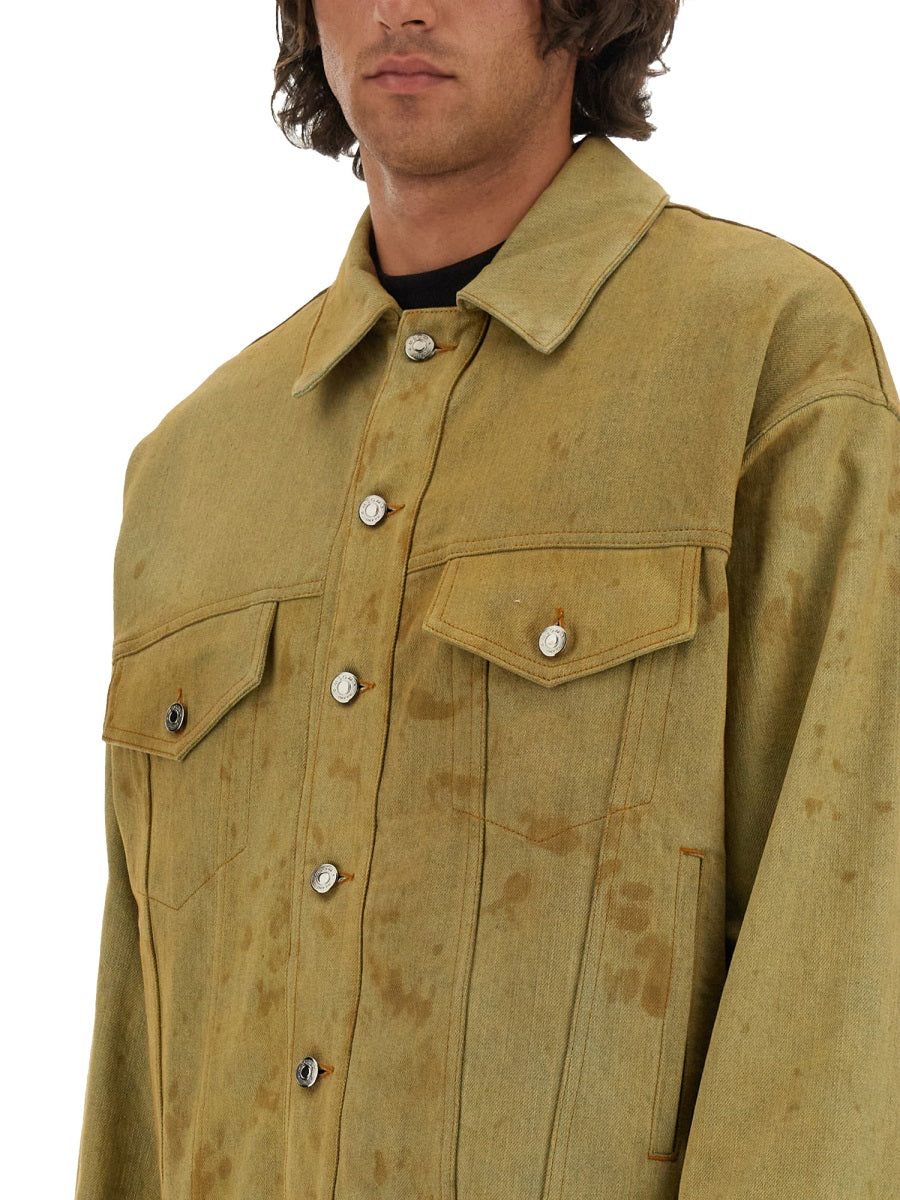 DENIM JACKET DYED IN TEA