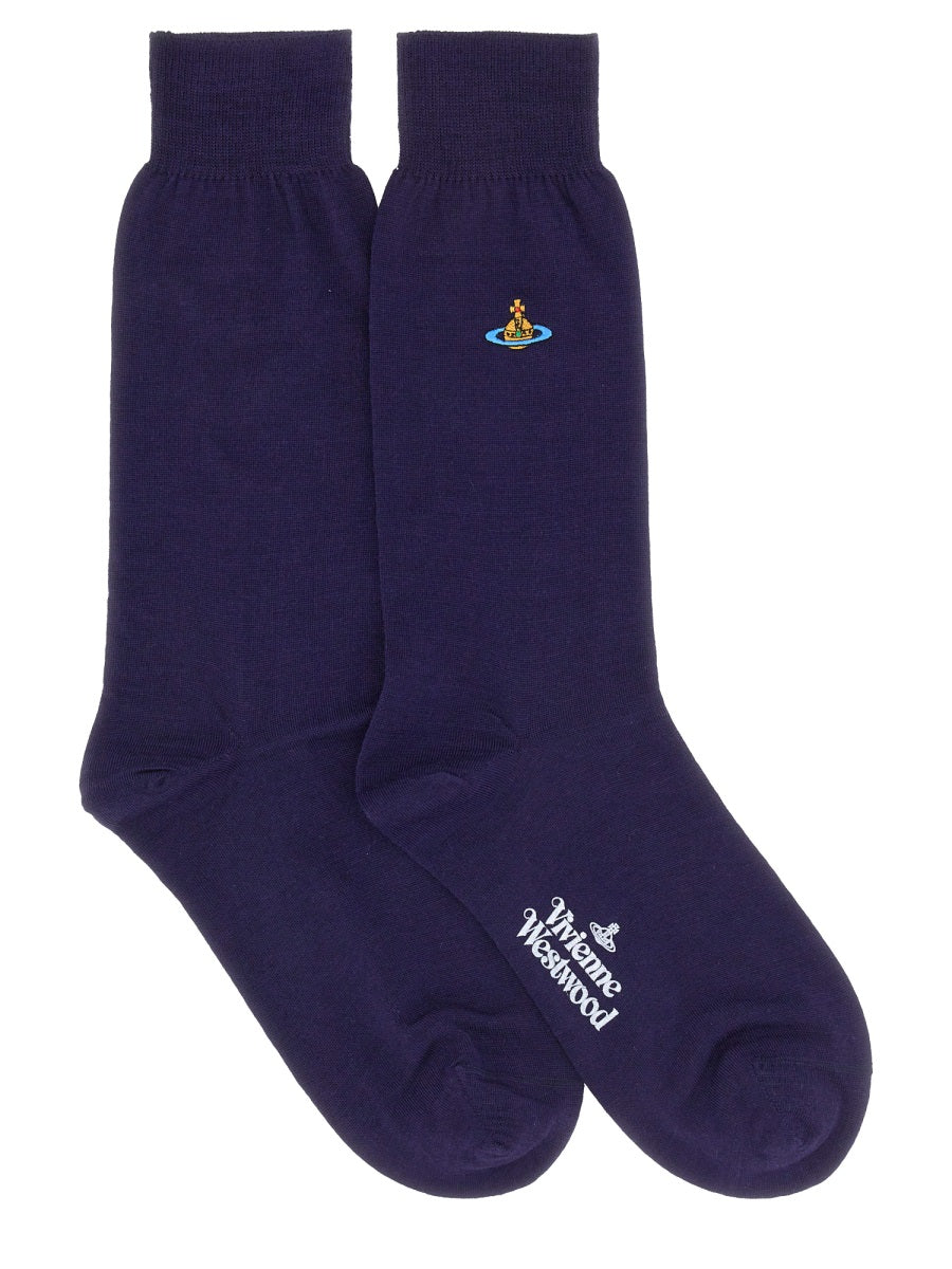 SOCKS WITH ORB EMBROIDERY