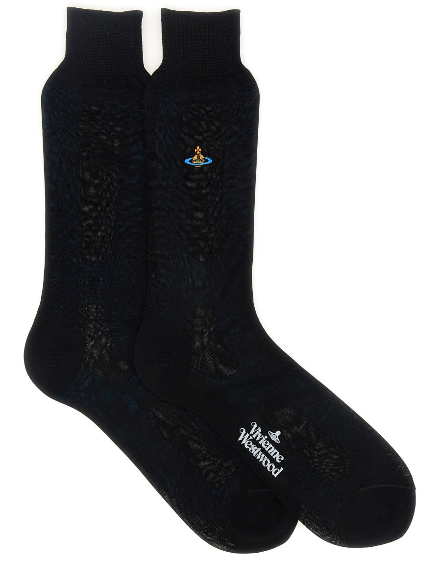 SOCKS WITH ORB EMBROIDERY