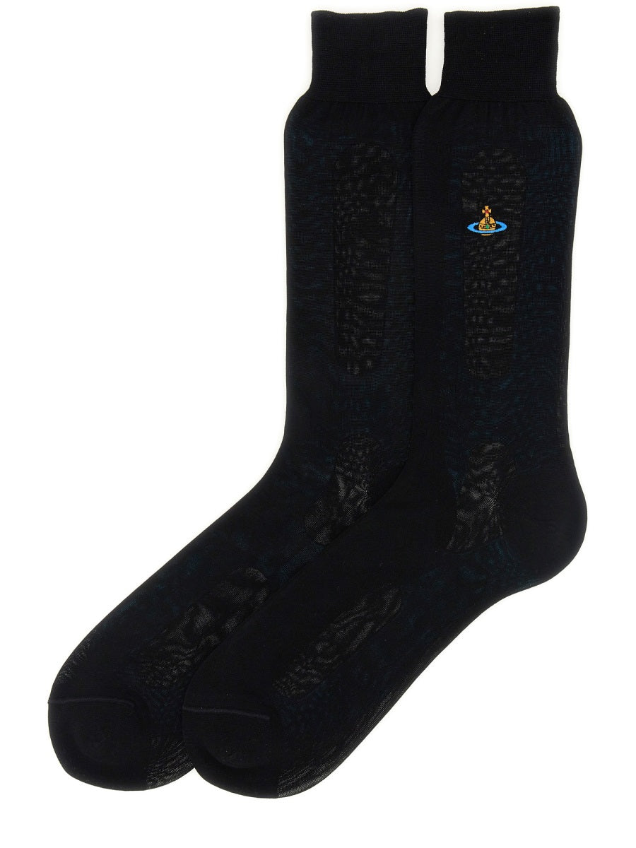 SOCKS WITH ORB EMBROIDERY