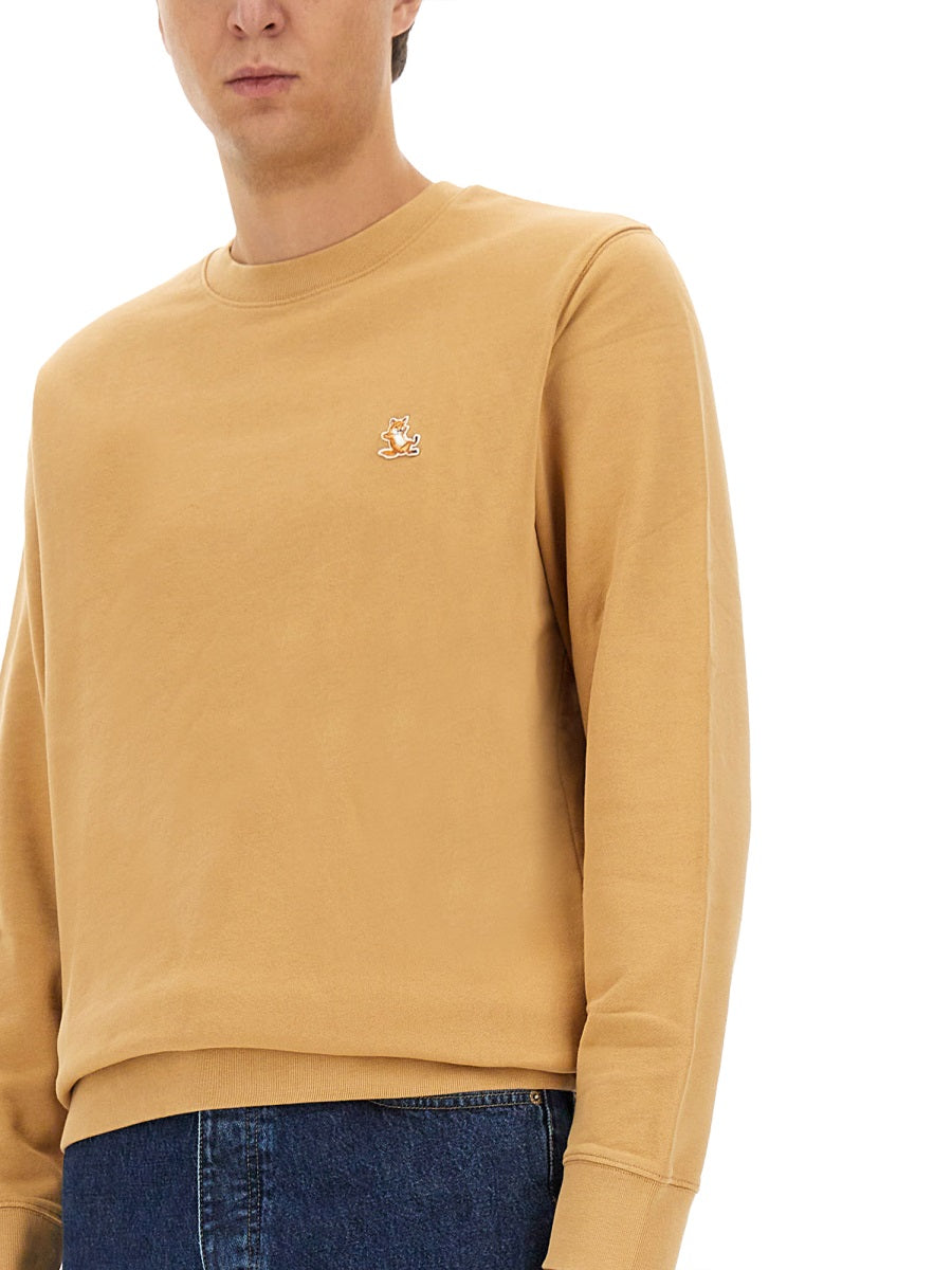 SWEATSHIRT WITH LOGO PATCH