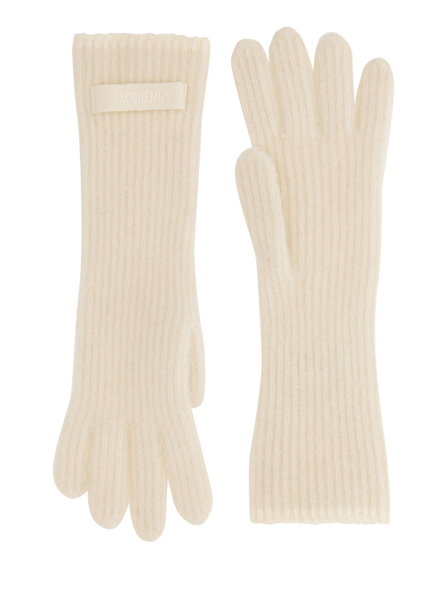 GROSGRAIN LOGO GLOVES