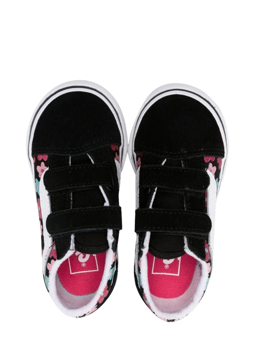 old skool v glitter flower power multi/true white