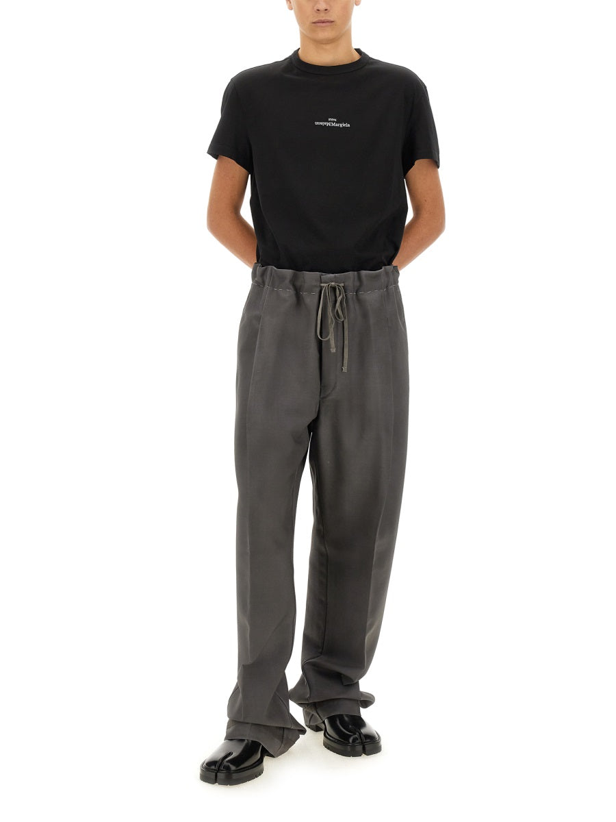WOOL AND MOHAIR PANTS